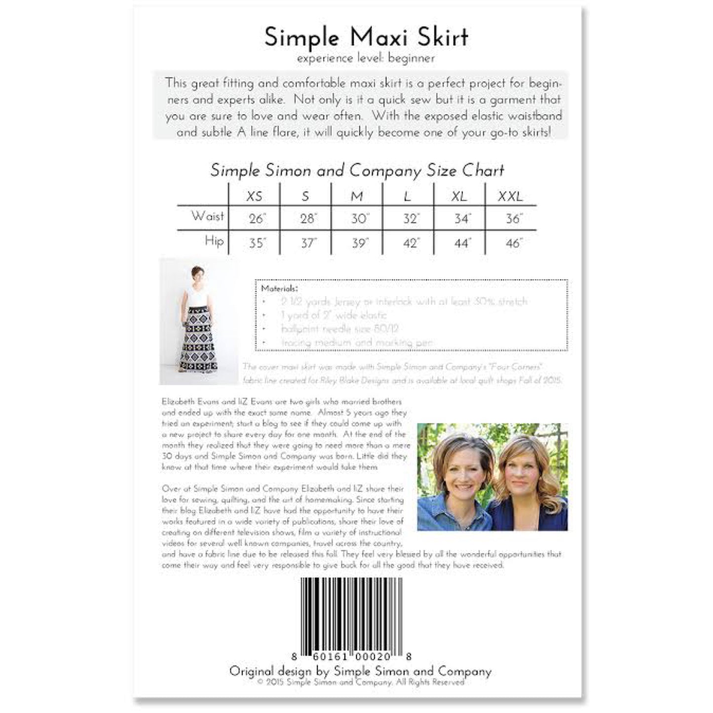 Einfaches Simon-Strick-Maxirockmuster