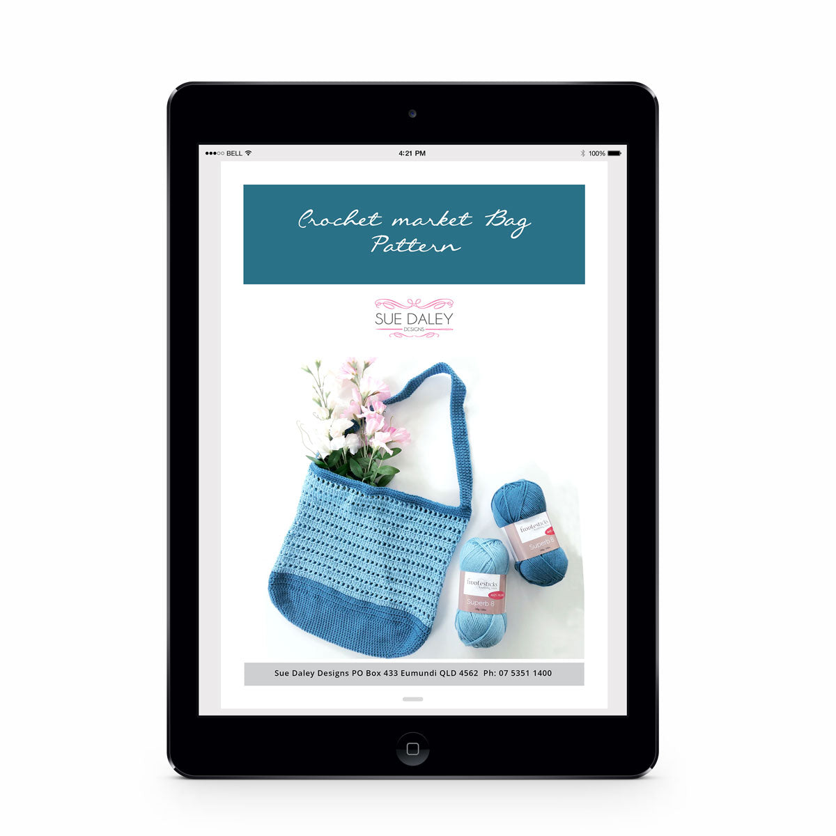 Häkel-Markttaschenmuster als PDF-Download