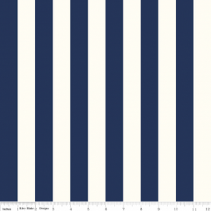 1" Le Creme Stripe Navy