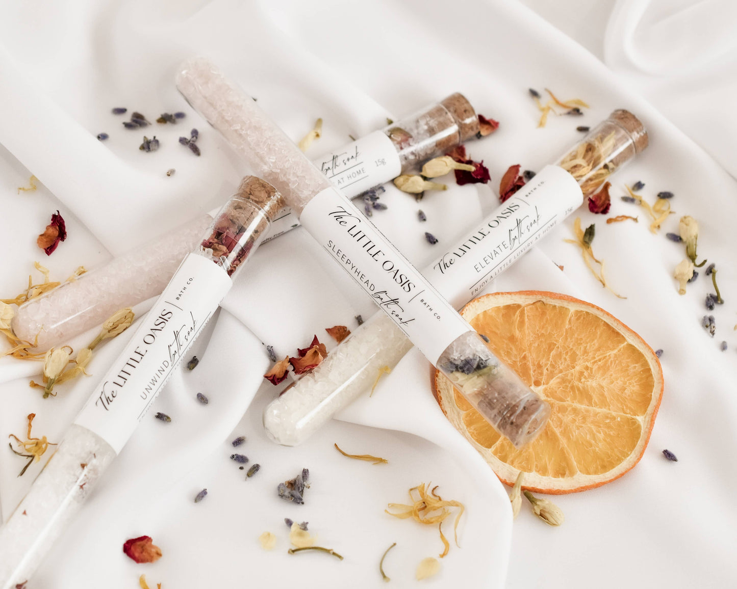 The Little Oasis Bath Co. | Magnesium Bath Soak Tube | Coconut Rose