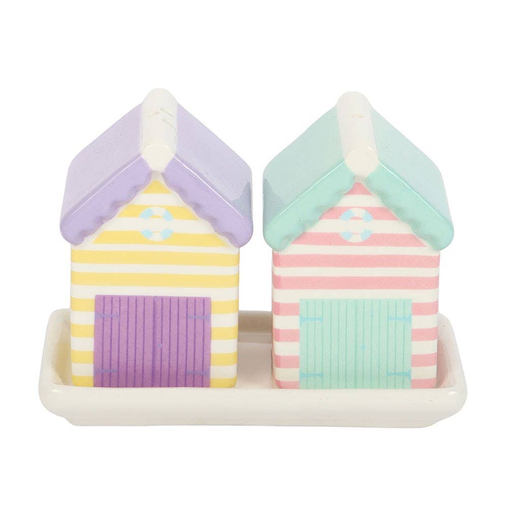 Wonder | Pastel Beach Hut | Salt and Pepper Shakers