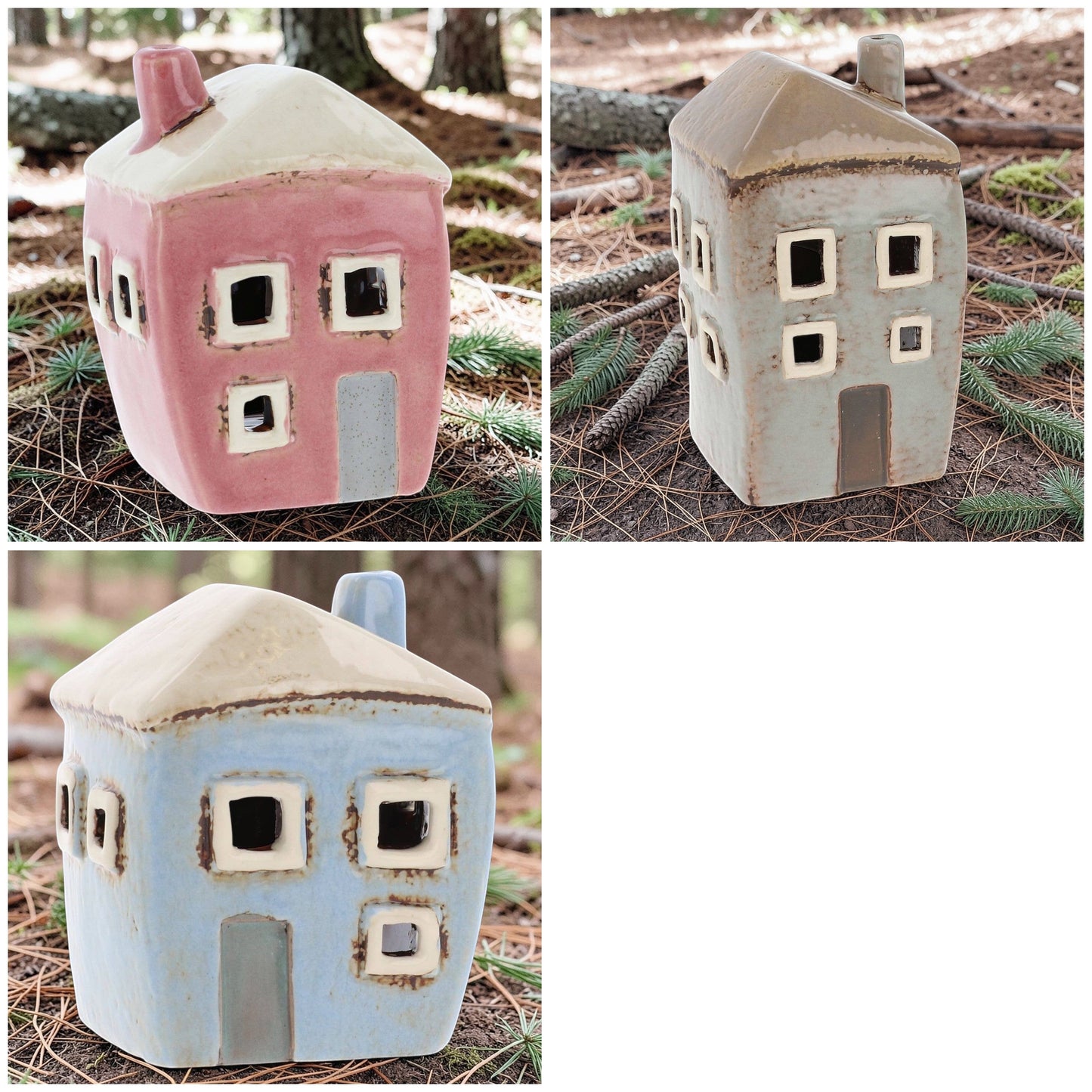 Village Pottery | Misty Morning Village 3pc