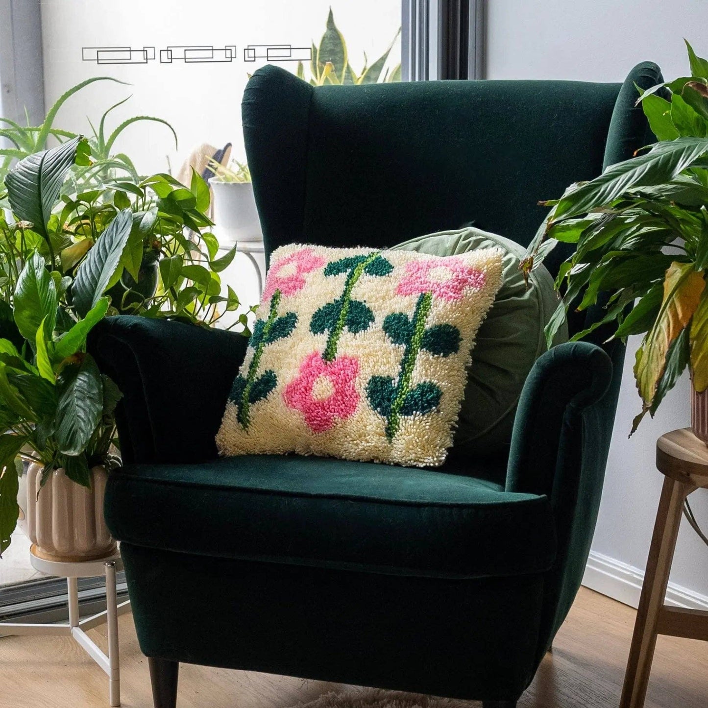 Pick of the Punch | Pastel | Latch Hook Cushion Kit