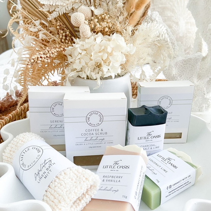 The Little Oasis Bath Co. | Exfoliating Linen Mitt