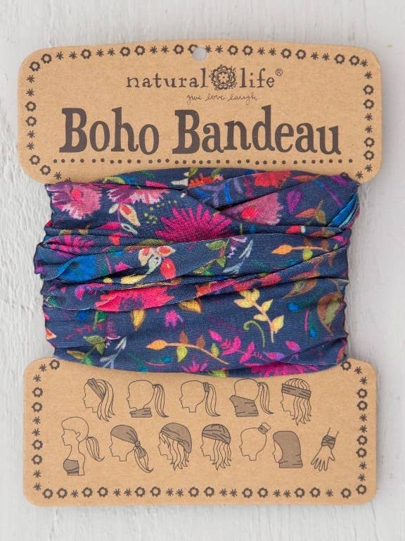 Boho Bandeau | Navy Wildflowers