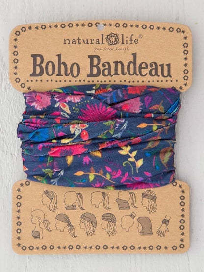 Boho Bandeau | Navy Wildflowers