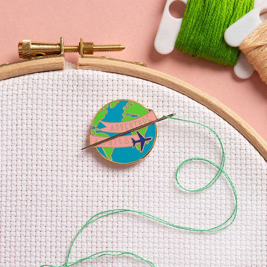Magnetic Needle Minder | Adventure Awaits Globe