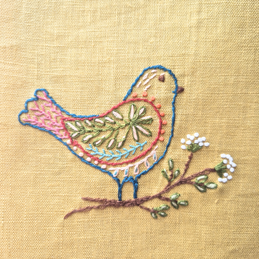 Stick and Stitch Embroidery | Folk Birds