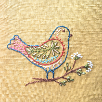 Stick and Stitch Embroidery | Folk Birds