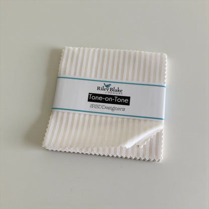 Cream Stripe 5" Stacker