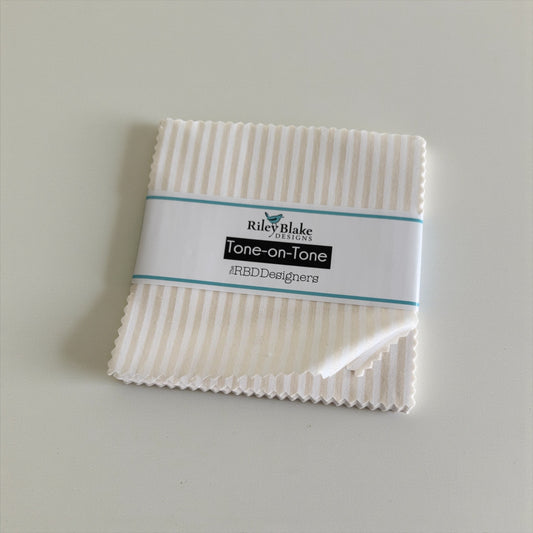 Cream Stripe 5" Stacker