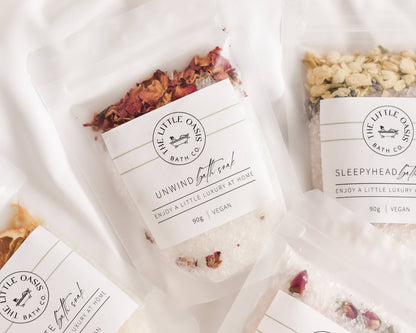 The Little Oasis Bath Co. | Magnesium Bath Soak Mini | Unwind