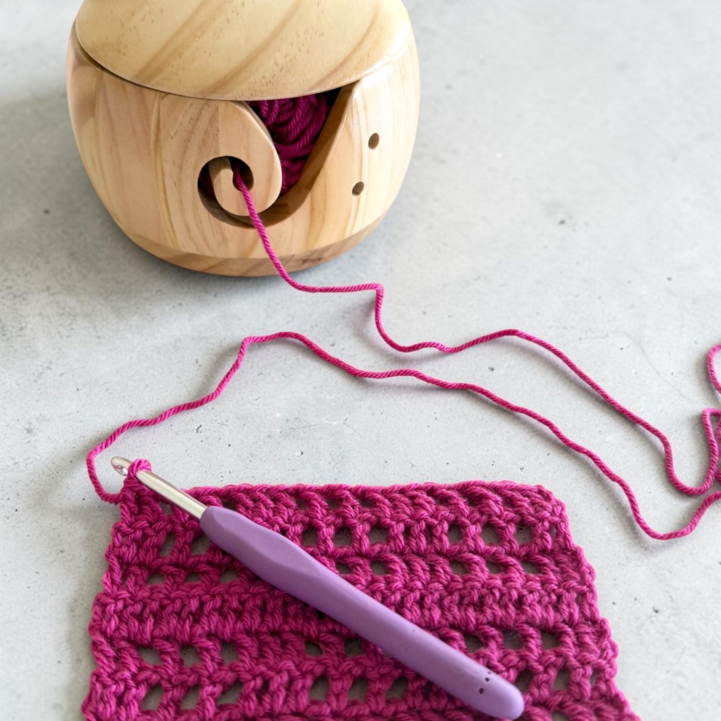 Handcrafted Wooden Yarn Storage Bowl