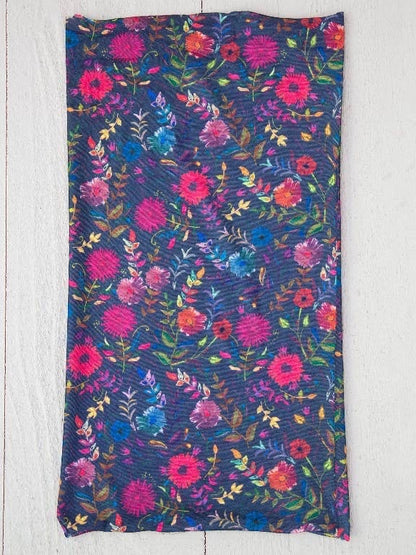 Boho Bandeau | Navy Wildflowers