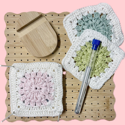 8" Wooden Blocking Board with Rods & Needles