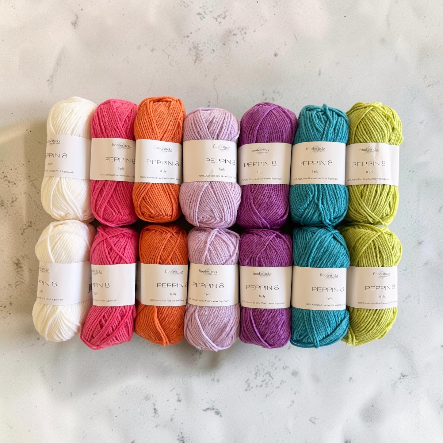 Watermelon Sugar Merino Wool Yarn Set
