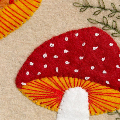 Toadstool Appliqué Hoop Craft Kit