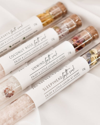 The Little Oasis Bath Co. | Magnesium Bath Soak Tube | Unwind