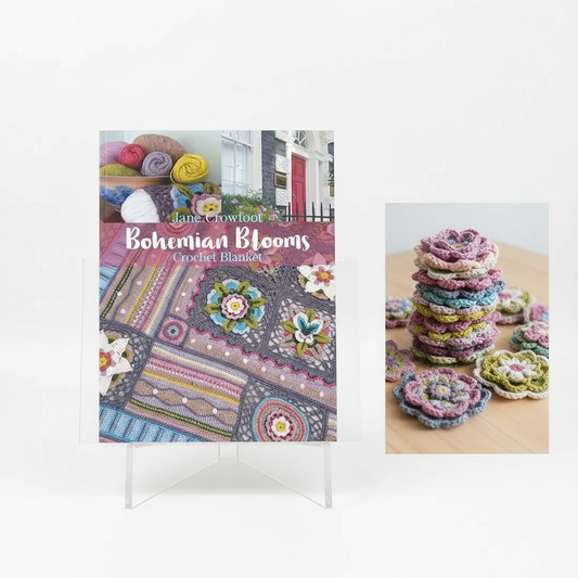 Bohemian Blooms Crochet Blanket Book
