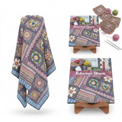 Bohemian Blooms Crochet Blanket Book