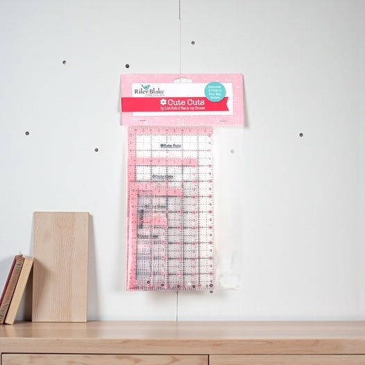 Niedlich geschnittene rechteckige Lineale, 6er-Set