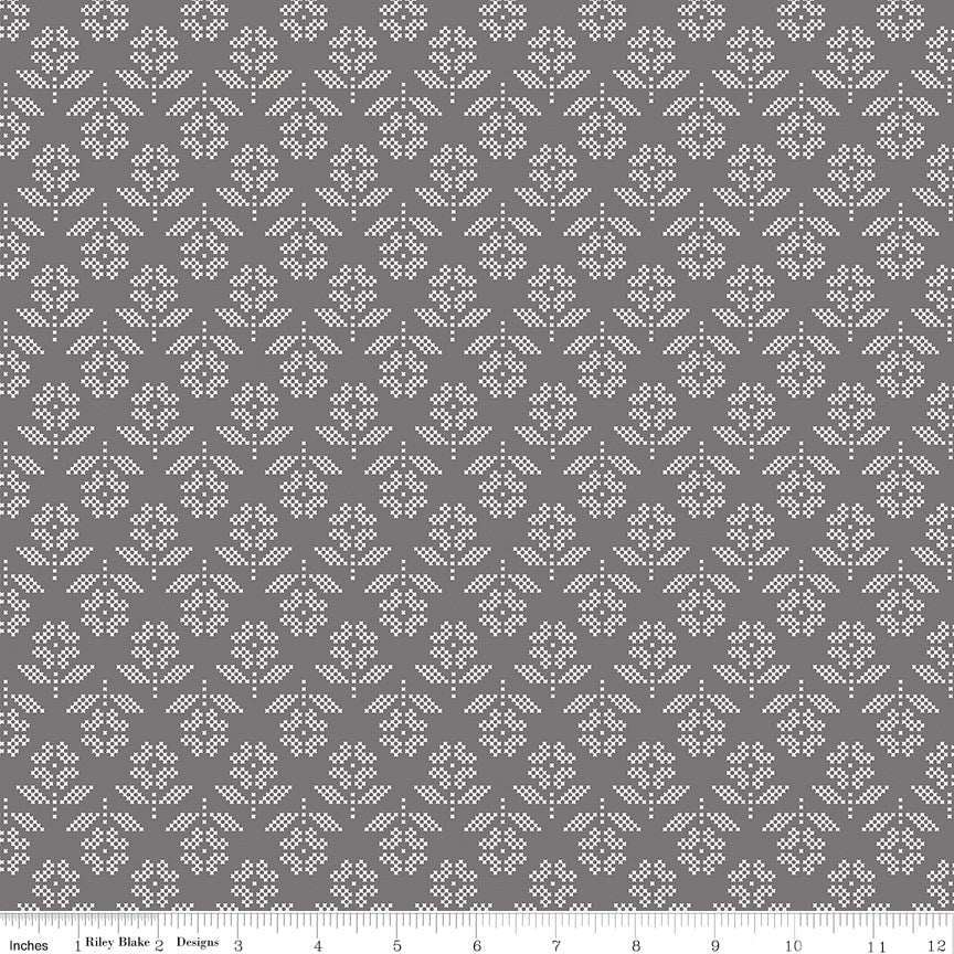 Stitch Flower Steel 9m Bolt