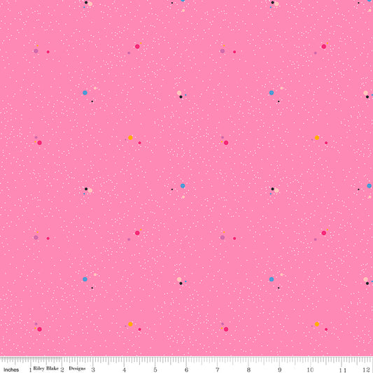 Colour Wall Dots Pink 9m Bolt