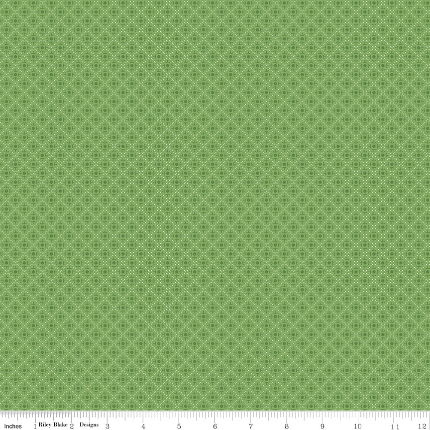 Bee Plaid Bushel Green 9m Bolt