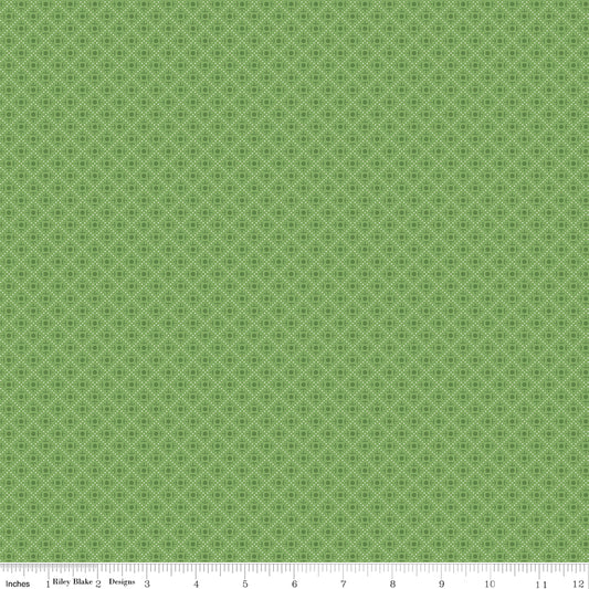 Bee Plaid Bushel Green 9m Bolt