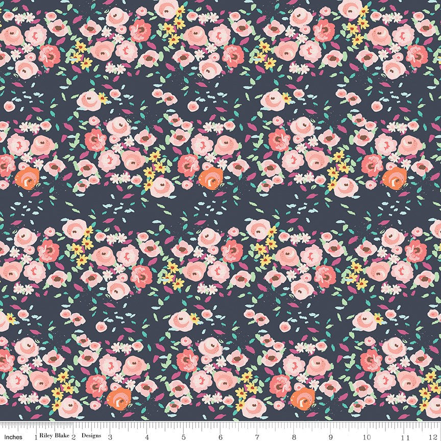 In the Afterglow Floral Midnight 9m Bolt