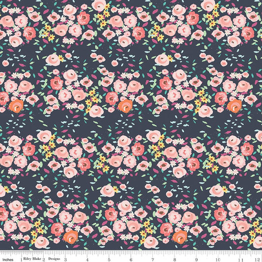 In the Afterglow Floral Midnight 9m Bolt