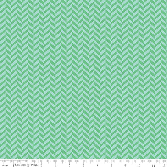Effervescence Herringbone Spearmint 9m Bolt