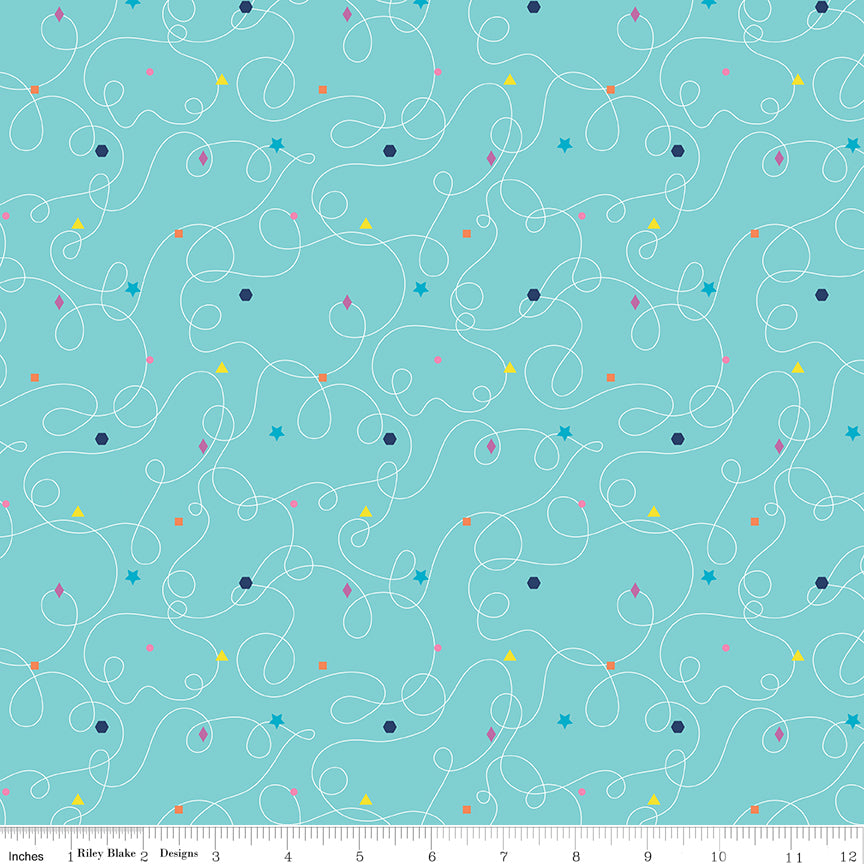 Effervescence Squiggles Aqua