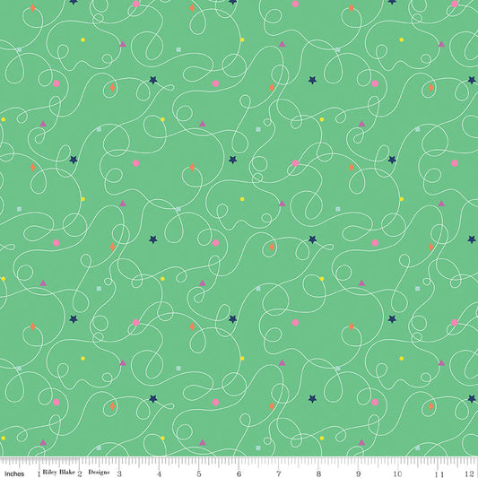 Effervescence Squiggles Spearmint 9m Bolt