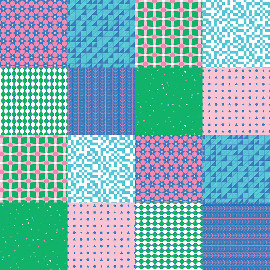 Celebrate Patchwork Blue