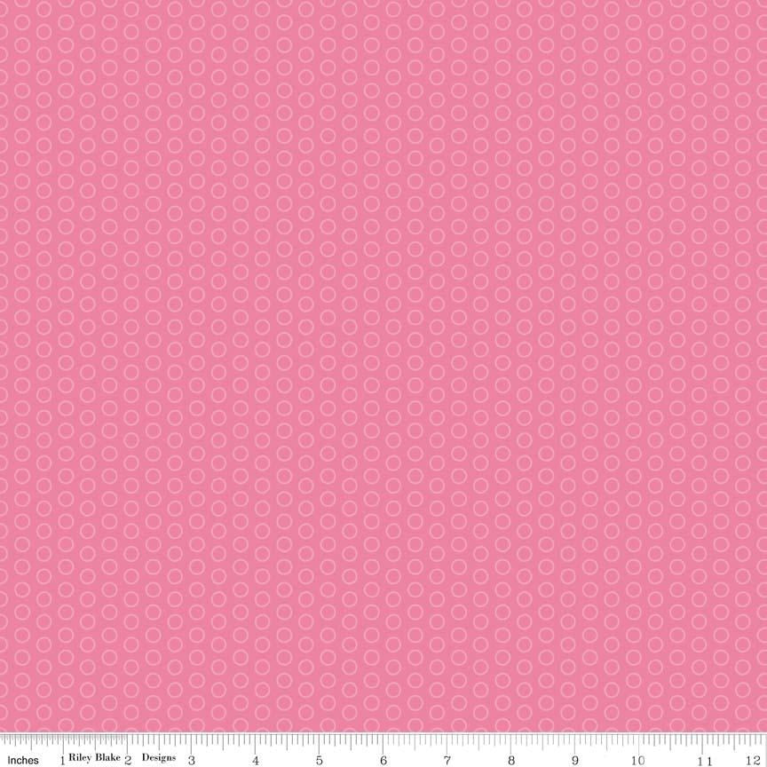 Circle Dot Hot Pink 9m Bolt