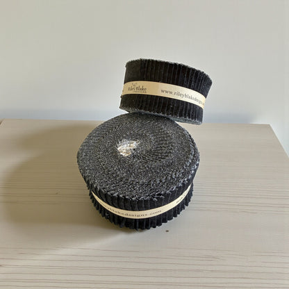 Black on Black Calico 2.5" Rolie Polie