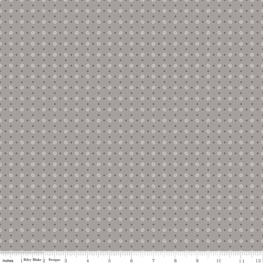 Bee Basics Polka Dot Gray