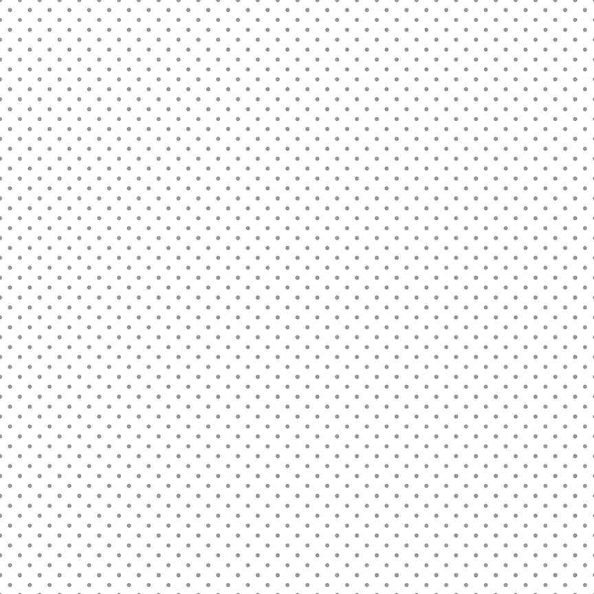 Swiss Dot Gray on White