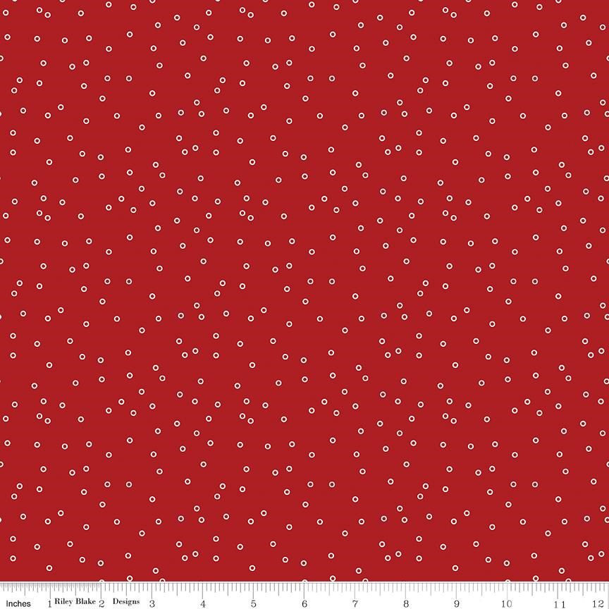 Prim Circles Barn Red 9m Bolt