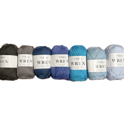 Fiddlesticks Wren Coastal Breeze Yarn Set