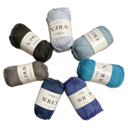 Fiddlesticks Wren Coastal Breeze Yarn Set