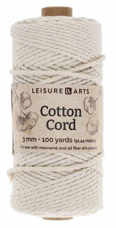 Macrame Cotton Leisure Arts 3mm Cord 100yd
