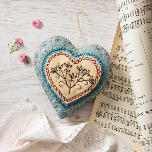 Embroidered Heart Felt Craft Kit *PREORDER*