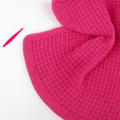 Crochet Waffle Stitch Blanket Kit