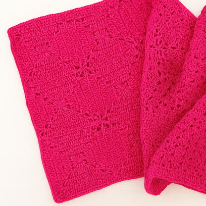 Lattice Blanket Crochet Kit
