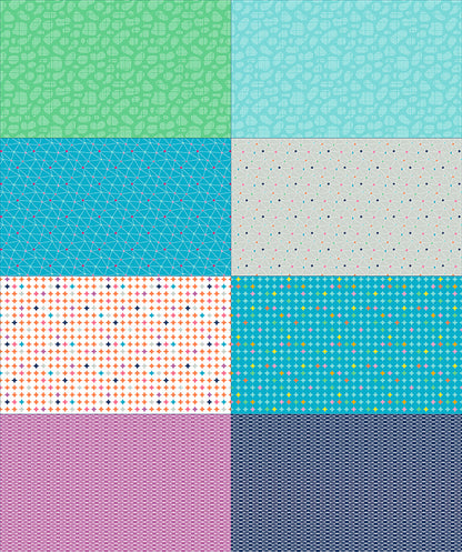 Effervescence 36" x 43" Fat Eighth Panel Blue