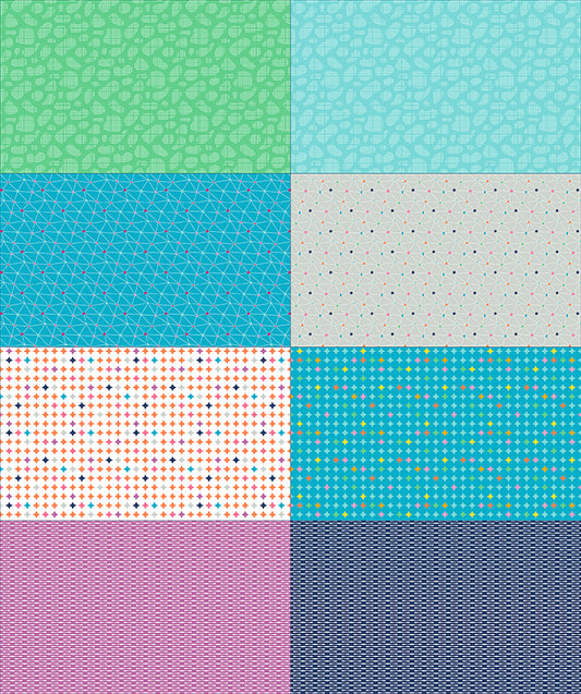 Effervescence 36" x 43" Fat Eighth Panel Blue