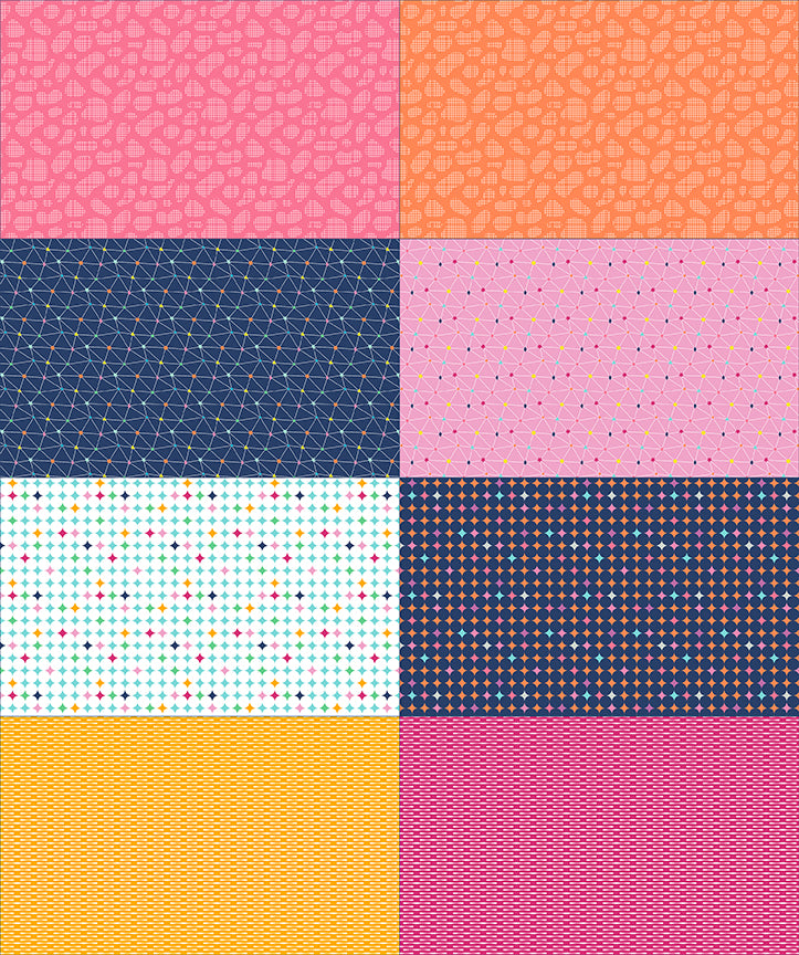 Effervescence 36" x 43" Fat Eighth Panel Pink