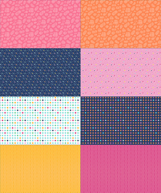 Effervescence 36" x 43" Fat Eighth Panel Pink